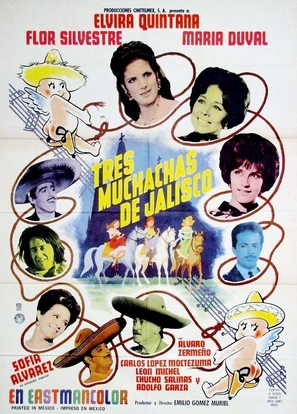 Tres muchachas de Jalisco - Mexican Movie Poster (thumbnail)