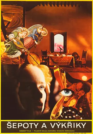 Viskningar och rop Poster