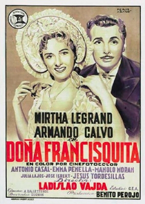 Do&ntilde;a Francisquita - Spanish Movie Poster (thumbnail)