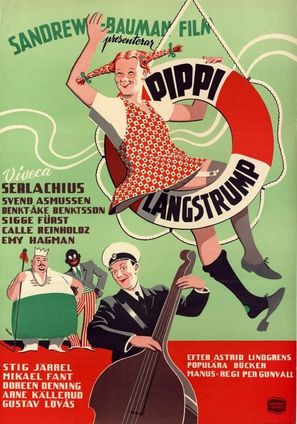 Pippi L&aring;ngstrump - Swedish Movie Poster (thumbnail)