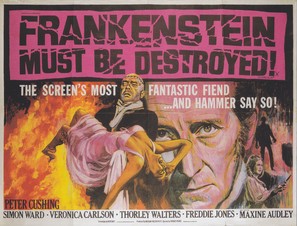 Frankenstein Must Be Destroyed - British Movie Poster (thumbnail)