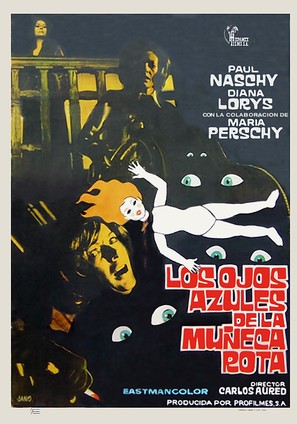 Los ojos azules de la mu&ntilde;eca rota - Spanish Movie Poster (thumbnail)