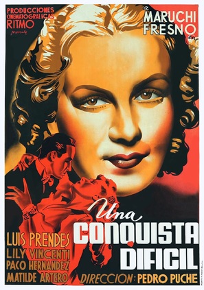 Una conquista dif&iacute;cil - Spanish Movie Poster (thumbnail)