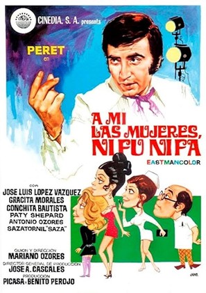A m&iacute; las mujeres, ni fu ni fa - Spanish Movie Poster (thumbnail)