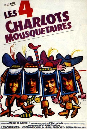 Les quatre Charlots mousquetaires - French Movie Poster (thumbnail)