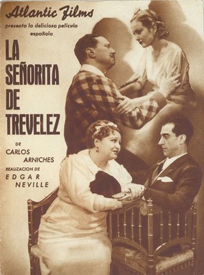 La se&ntilde;orita de Trev&eacute;lez - Spanish Movie Poster (thumbnail)