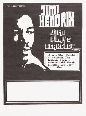 Jimi Plays Berkeley - Australian Movie Poster (thumbnail)