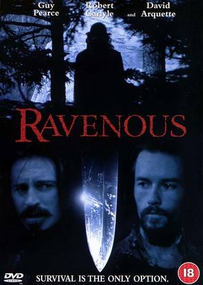 Ravenous - British DVD movie cover (thumbnail)