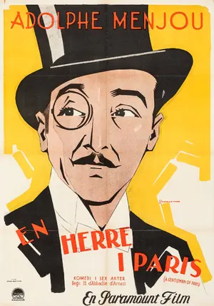 A Gentleman of Paris Poster