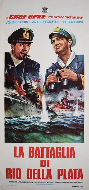 The Battle of the River Plate - Italian Movie Poster (thumbnail)