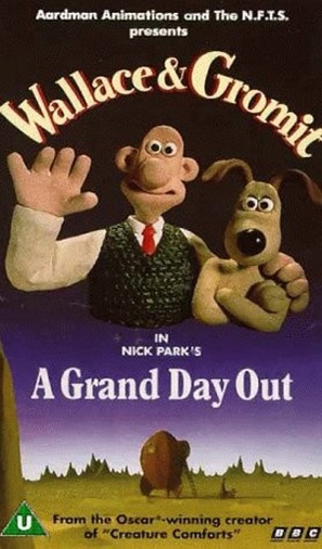 A Grand Day Out with Wallace and Gromit - British VHS movie cover (thumbnail)
