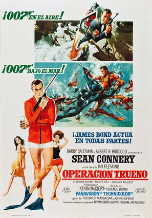 Thunderball - Spanish Movie Poster (thumbnail)