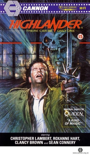 Highlander - British VHS movie cover (thumbnail)