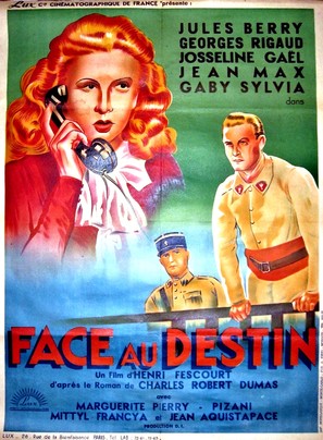 Face au destin - French Movie Poster (thumbnail)