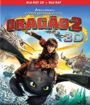 How to Train Your Dragon 2 - Brazilian Blu-Ray movie cover (thumbnail)