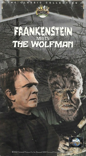 Frankenstein Meets the Wolf Man - VHS movie cover (thumbnail)