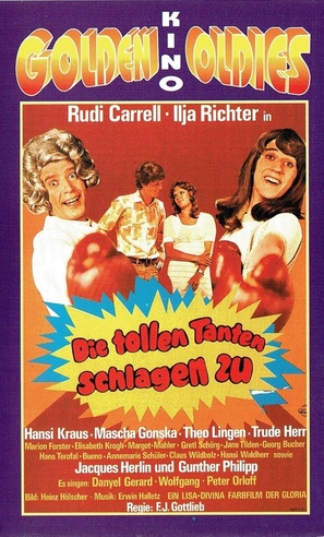 Die tollen Tanten schlagen zu - German VHS movie cover (thumbnail)