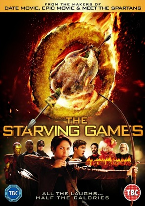 The Starving Games - British DVD movie cover (thumbnail)