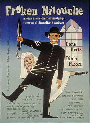 Fr&oslash;ken Nitouche - Danish Movie Poster (thumbnail)