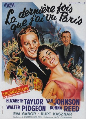 The Last Time I Saw Paris - French Movie Poster (thumbnail)