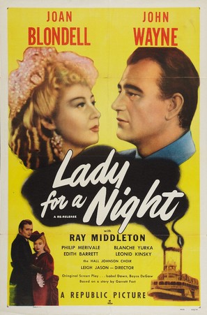 Lady for a Night - Re-release movie poster (thumbnail)