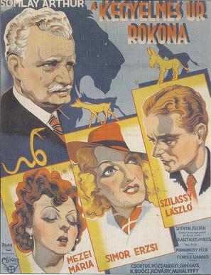 A Kegyelmes &uacute;r rokona - Hungarian Movie Poster (thumbnail)