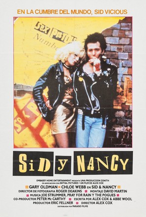 Sid and Nancy - Spanish Movie Poster (thumbnail)