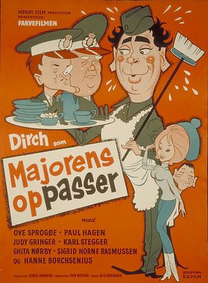 Majorens oppasser - Danish Movie Poster (thumbnail)