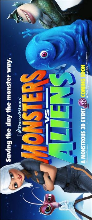 Monsters vs. Aliens - British Movie Poster (thumbnail)