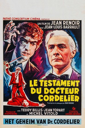 Le testament du Docteur Cordelier - Belgian Movie Poster (thumbnail)