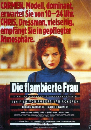 Flambierte Frau, Die - German Movie Poster (thumbnail)