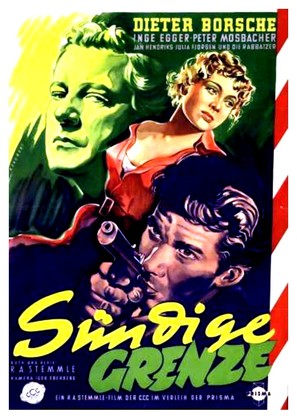 S&uuml;ndige Grenze - German Movie Poster (thumbnail)