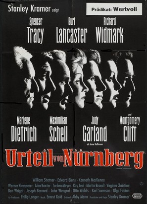 Judgment at Nuremberg - German Movie Poster (thumbnail)