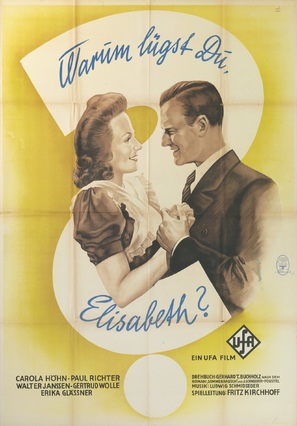 Warum l&uuml;gst Du, Elisabeth? - German Movie Poster (thumbnail)