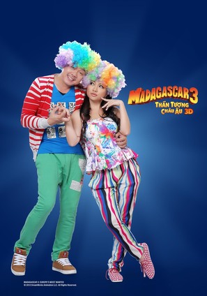 Madagascar 3: Europe&#039;s Most Wanted - Vietnamese Movie Poster (thumbnail)