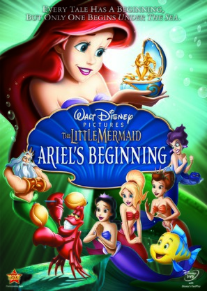 The Little Mermaid: Ariel&#039;s Beginning - DVD movie cover (thumbnail)