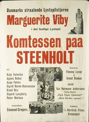 Komtessen paa Steenholt - Danish Movie Poster (thumbnail)