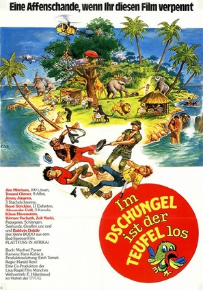 Im Dschungel ist der Teufel los - German Movie Poster (thumbnail)