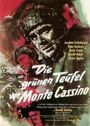 Die gr&uuml;nen Teufel von Monte Cassino - German Movie Poster (thumbnail)