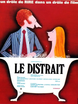 Le distrait - French Movie Poster (thumbnail)
