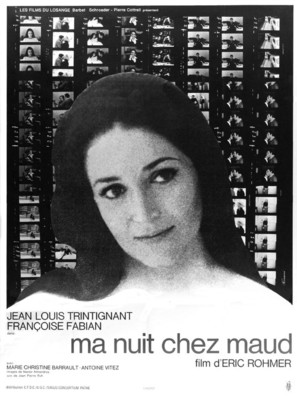 Ma nuit chez Maud - French Movie Poster (thumbnail)
