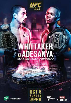 UFC 243: Whittaker vs. Adesanya - Movie Poster (thumbnail)