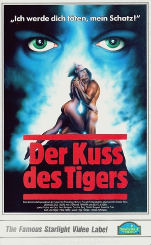 Der Ku&szlig; des Tigers - German VHS movie cover (thumbnail)