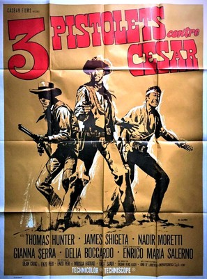 3 pistole contro Cesare - French Movie Poster (thumbnail)