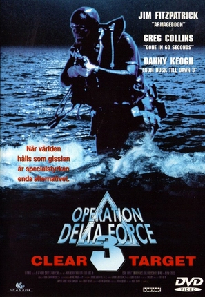 Operation Delta Force 3: Clear Target - Swedish DVD movie cover (thumbnail)