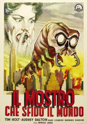 The Monster That Challenged the World - Italian Movie Poster (thumbnail)