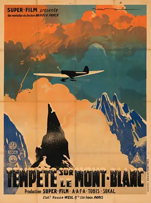 Stürme über dem Mont Blanc Poster