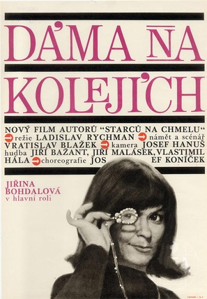 D&aacute;ma na kolej&iacute;ch - Czech Movie Poster (thumbnail)