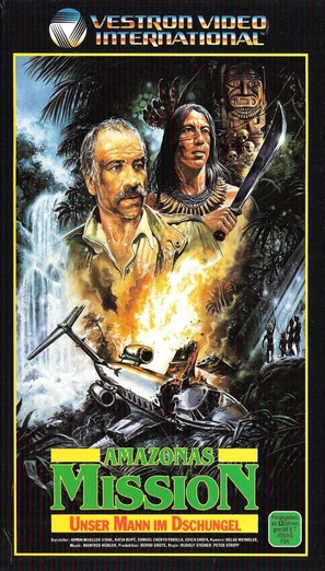 Unser Mann im Dschungel - German VHS movie cover (thumbnail)