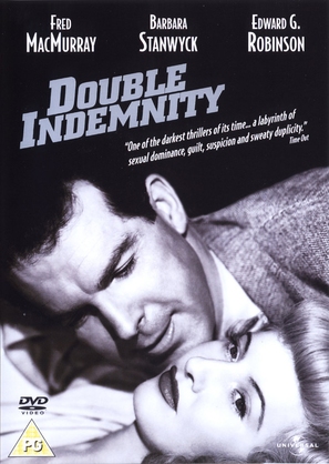 Double Indemnity - British DVD movie cover (thumbnail)